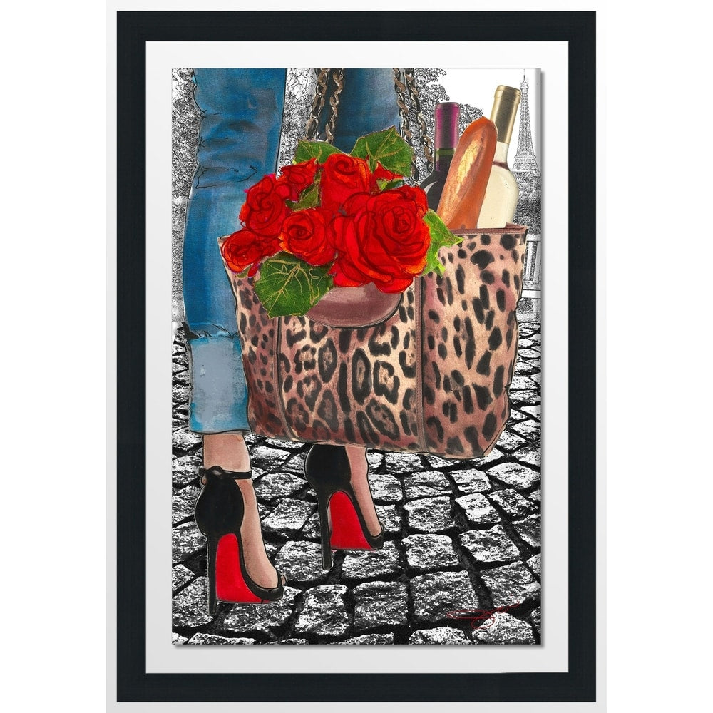 BY Jodi "Walk Inh The Park 2" Framed Acrylic Wall Art Décor