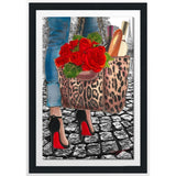 BY Jodi "Walk Inh The Park 2" Framed Acrylic Wall Art Décor