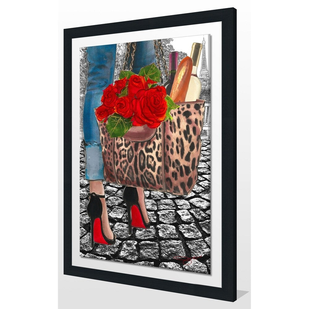 BY Jodi "Walk Inh The Park 2" Framed Acrylic Wall Art Décor