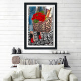 BY Jodi "Walk Inh The Park 2" Framed Acrylic Wall Art Décor