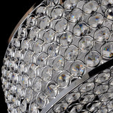 B&S Lighting Inc WEB Crystal Chandelier 4 Lights Round Semi Flush