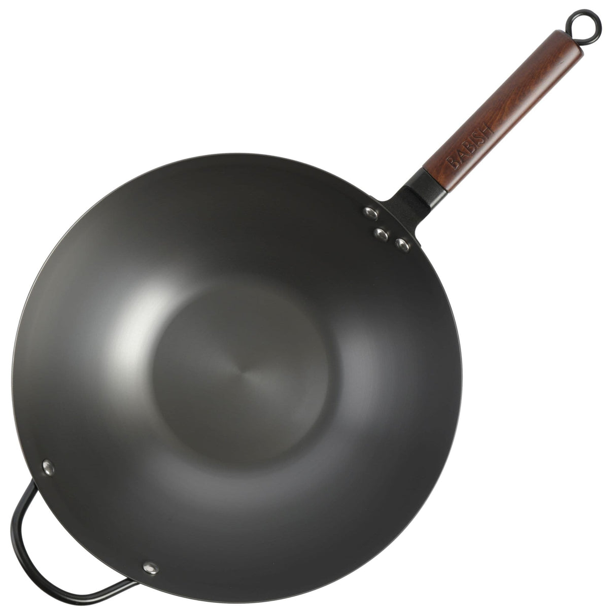 Babish 14-Inch Carbon Steel Flat Bottom Wok