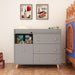 Baby Changing Table Dresser with 4 Drawers,Shelf Hidden Trash Storage