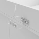 Baby Changing Table Dresser with 4 Drawers,Shelf Hidden Trash Storage