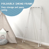 Baby Jumper with Stand,Baby Bouncer,Easy Set-Up,Baby Exerciser for Active Babies,Suitable for Indoor and Outdoor, White