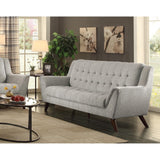 Baby Natalia Mid-century Modern Dove Grey Sofa - 80" x 35" x 39"