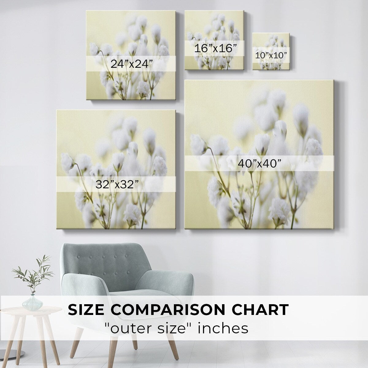 Baby's Breath Study IV-Gallery Wrapped Canvas
