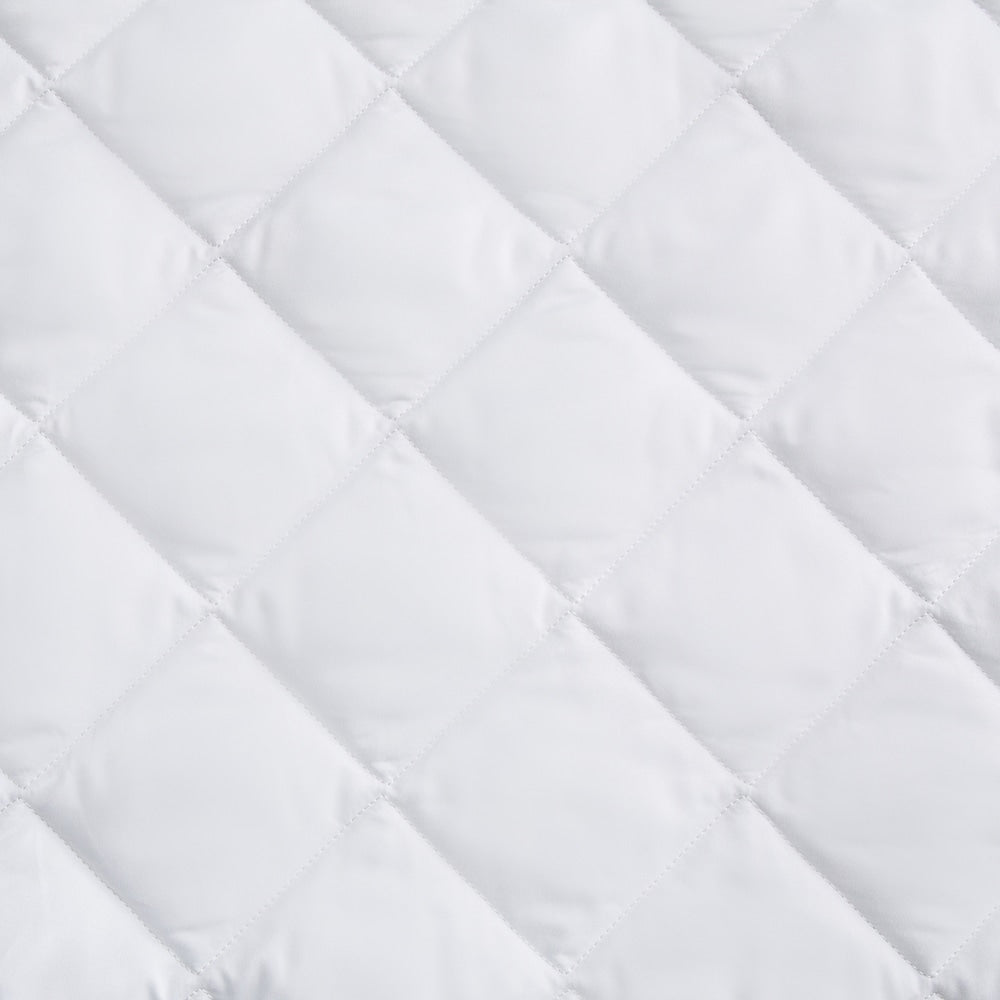 Back to Campus Twin XL Dorm Microfiber Waterproof Mattress Pad Protector - White