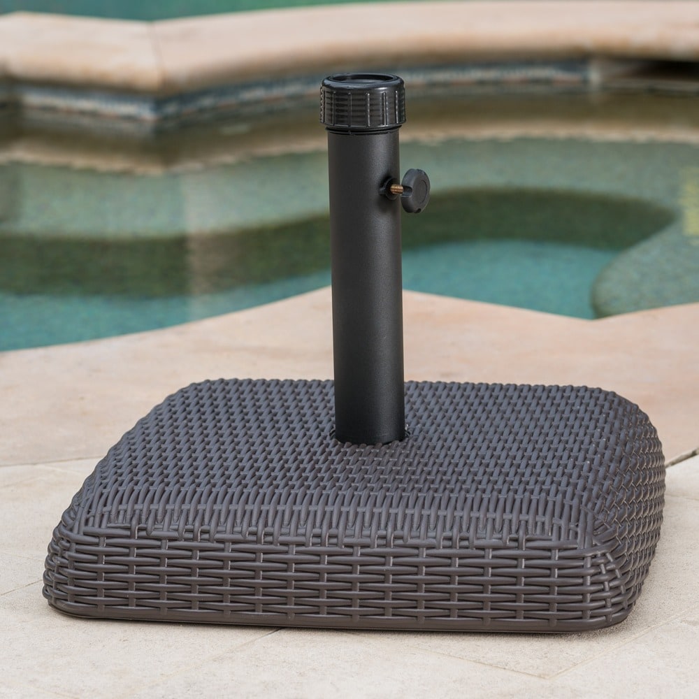Bahulu Outdoor 65-pound Brown Square Umbrella Base Holder by Christopher Knight Home