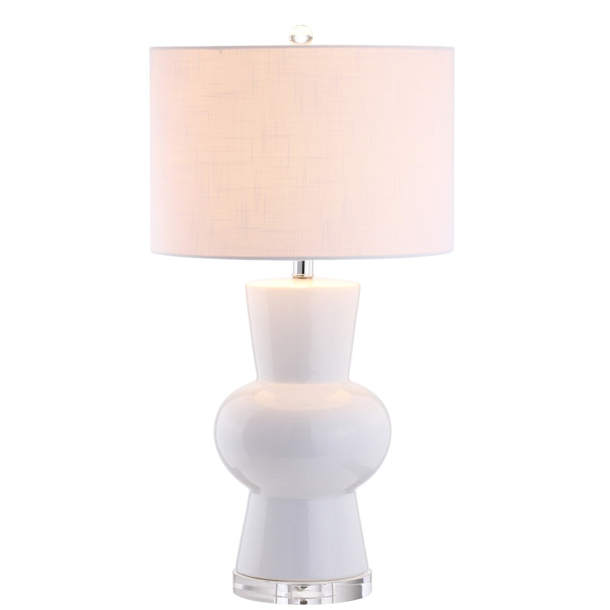 Baird 28.5" Ceramic LED Table Lamp, White by JONATHAN Y