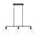 Baker 3-light Island Fixture/ Linear Chandelier