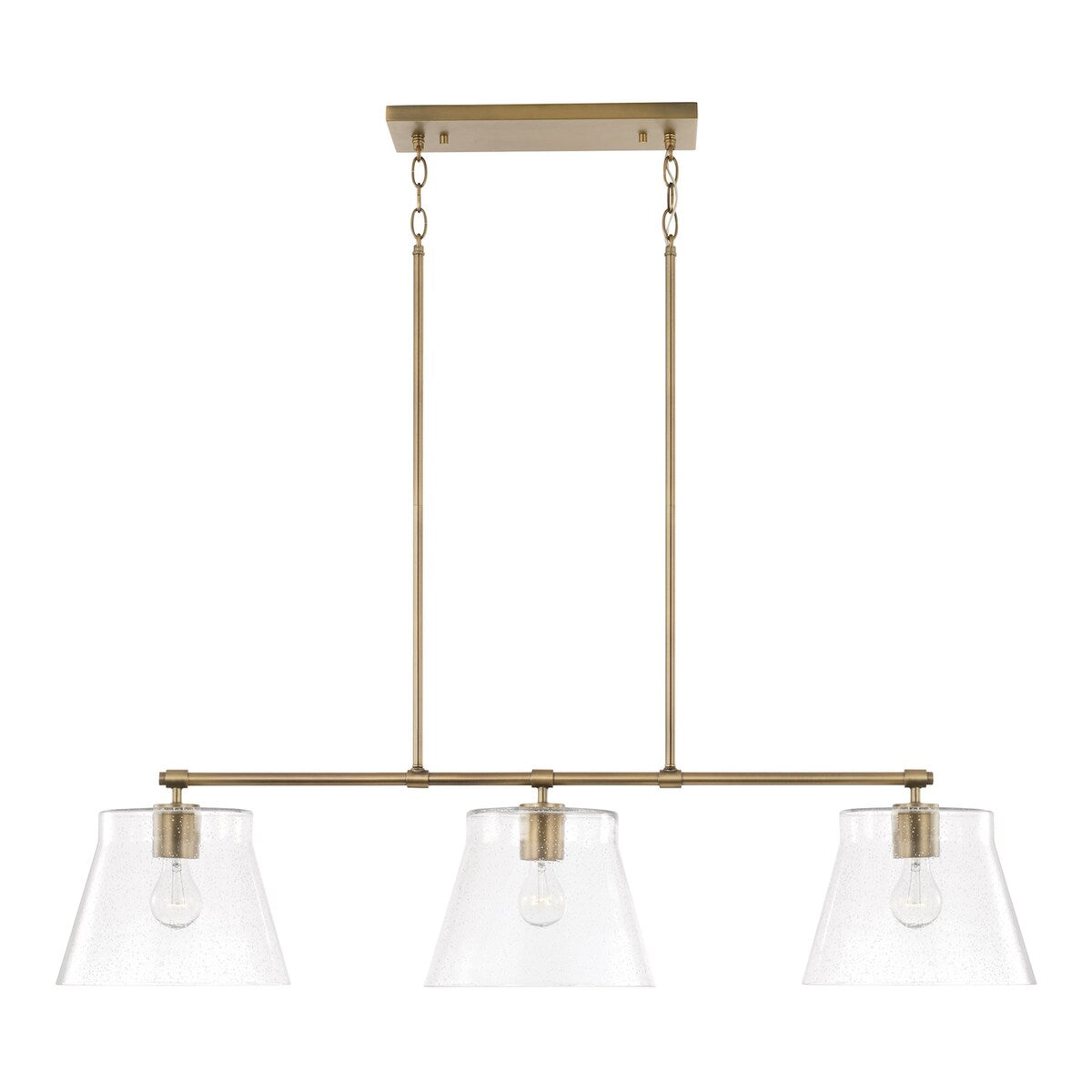 Baker 3-light Island Fixture/ Linear Chandelier