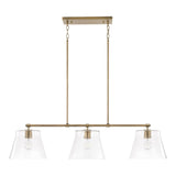 Baker 3-light Island Fixture/ Linear Chandelier