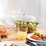 Baker's Premium Glass Casserole Dish with Cover, 2-quart