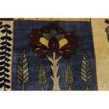 Bakhtiari Genuine Wool Handmade Wool Oriental Area Rug Persian Red - 9'8" x 7'0"