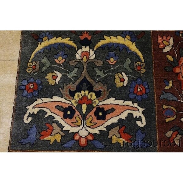 Bakhtiari Genuine Wool Handmade Wool Oriental Area Rug Persian Red - 9'8" x 7'0"