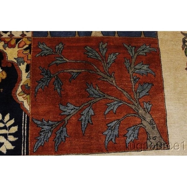 Bakhtiari Genuine Wool Handmade Wool Oriental Area Rug Persian Red - 9'8" x 7'0"