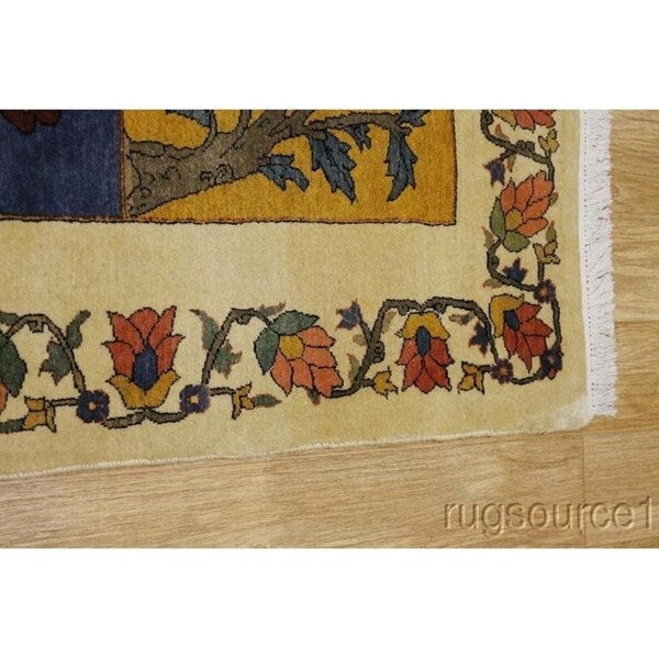Bakhtiari Genuine Wool Handmade Wool Oriental Area Rug Persian Red - 9'8" x 7'0"
