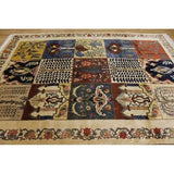 Bakhtiari Genuine Wool Handmade Wool Oriental Area Rug Persian Red - 9'8" x 7'0"