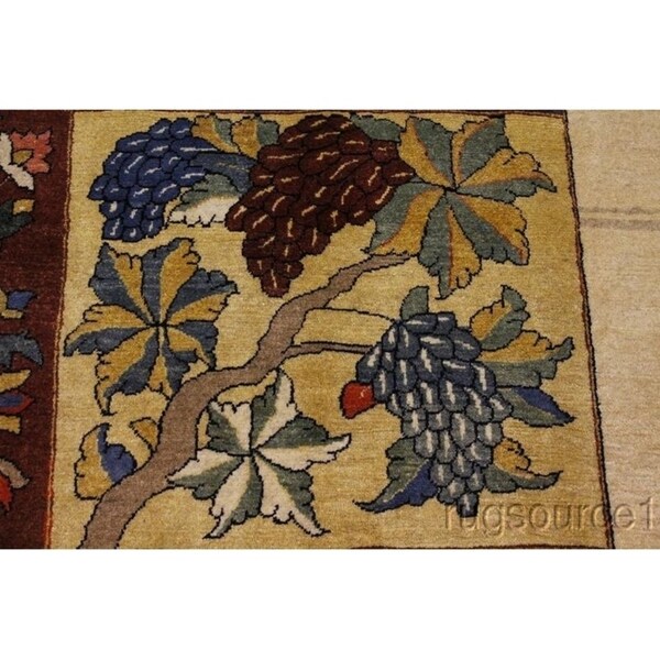 Bakhtiari Genuine Wool Handmade Wool Oriental Area Rug Persian Red - 9'8" x 7'0"