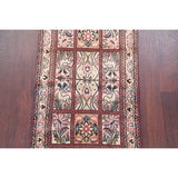 Bakhtiari Geometric Garden Design Handmade Wool Persian Rug - 4'10" x 2'0" Runner