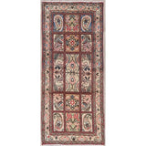 Bakhtiari Geometric Garden Design Handmade Wool Persian Rug - 4'10" x 2'0" Runner