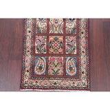 Bakhtiari Geometric Garden Design Handmade Wool Persian Rug - 4'10" x 2'0" Runner