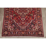 Bakhtiari Medallion Oriental Hand Knotted Wool Persian Area Rug - 9'9" x 6'8"