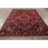 Bakhtiari Medallion Oriental Hand Knotted Wool Persian Area Rug - 9'9" x 6'8"