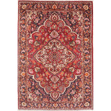 Bakhtiari Medallion Oriental Hand Knotted Wool Persian Area Rug - 9'9" x 6'8"