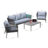 Bal Harbour Four Piece Deep Seating Estate Set