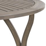 Baldwin Outdoor 5 Piece Acacia Wood and Wicker Dining Set by Christopher Knight Home