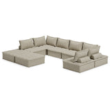 Bales Boho-Chic Modular Taupe Accent Chair - 40"W x 40"D x 30"H