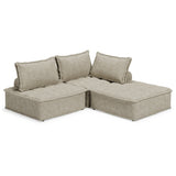 Bales Boho-Chic Modular Taupe Accent Chair - 40"W x 40"D x 30"H