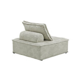Bales Boho-Chic Modular Taupe Accent Chair - 40"W x 40"D x 30"H