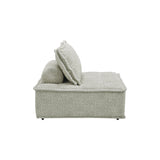 Bales Boho-Chic Modular Taupe Accent Chair - 40"W x 40"D x 30"H