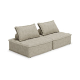 Bales Boho-Chic Modular Taupe Accent Chair - 40"W x 40"D x 30"H