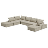 Bales Boho-Chic Modular Taupe Accent Chair - 40"W x 40"D x 30"H