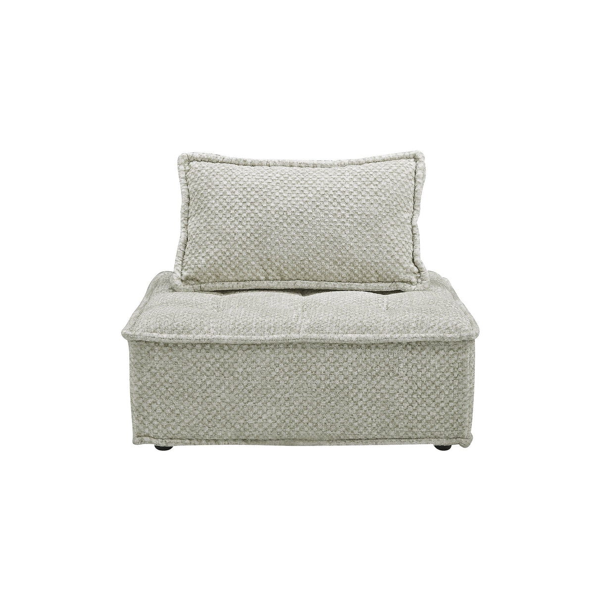 Bales Boho-Chic Modular Taupe Accent Chair - 40"W x 40"D x 30"H