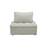 Bales Boho-Chic Modular Taupe Accent Chair - 40"W x 40"D x 30"H