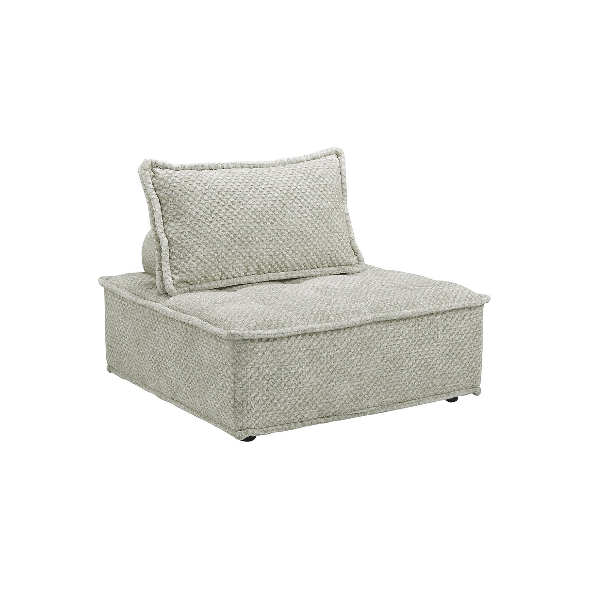 Bales Boho-Chic Modular Taupe Accent Chair - 40"W x 40"D x 30"H