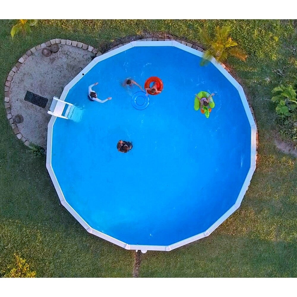 Bali 24' Round 52" Steel Wall Above Ground Pool Ultimate Package