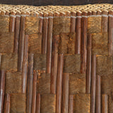 Bali Chestnut Woven Natural Bamboo & Rattan Area Rug