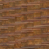 Bali Chestnut Woven Natural Bamboo & Rattan Area Rug