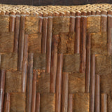 Bali Chestnut Woven Natural Bamboo & Rattan Area Rug