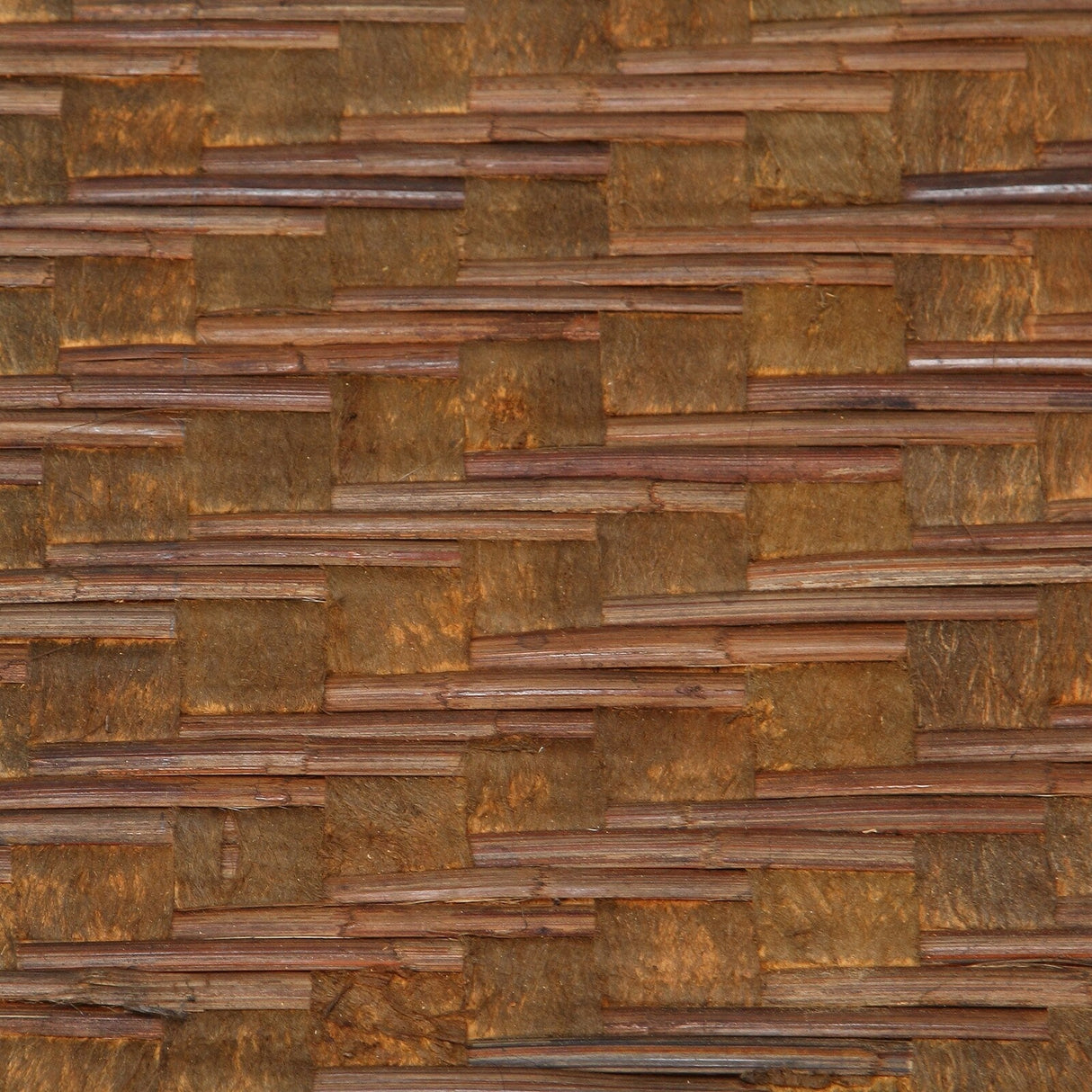 Bali Chestnut Woven Natural Bamboo & Rattan Area Rug