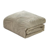 Porch & Den Arborpark Beige/ Tonal Ivory Leaf Patttern King-size Comforter Set
