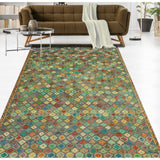 Balochi Fayre Grey/Gold Rug - 4'9" x 8'1"