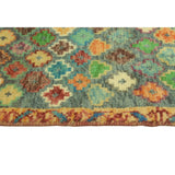 Balochi Fayre Grey/Gold Rug - 4'9" x 8'1"