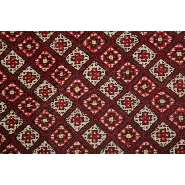 Balouch Afghanistan Geometric Area Rug Wool Hand Knotted - 3'5" x 2'4"